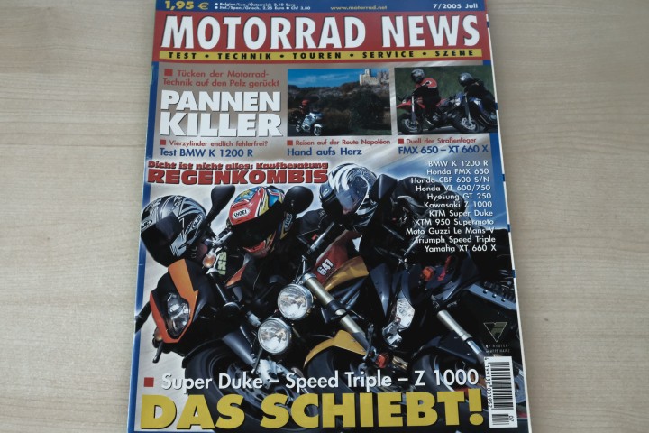 Deckblatt Motorrad News (07/2005)